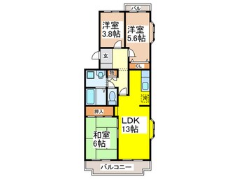 間取図 ヴィラ赤とんぼ