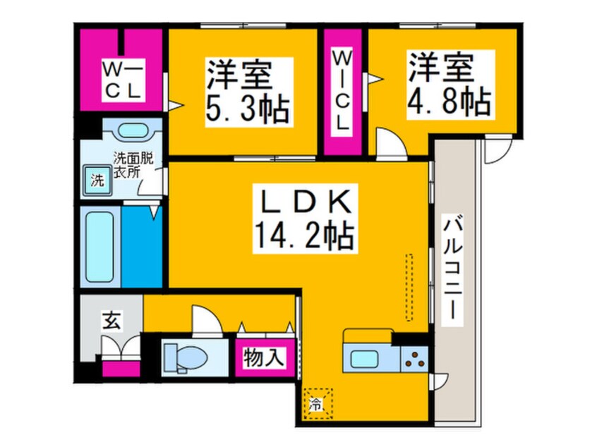 間取図 グランエスポワール寿