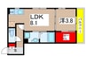 ラフィネ 1LDKの間取り