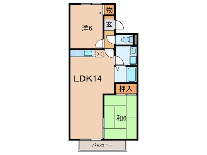 間取り図 プリシェ－ル西明石Ｂ