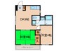 マンション高木 2DKの間取り