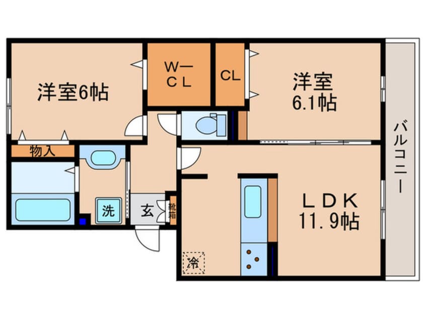 間取図 Merci大将軍Ⅱ