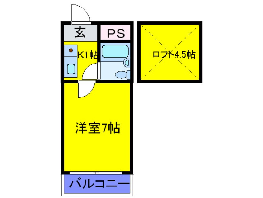 間取図 ビュ－パレ－壱番館