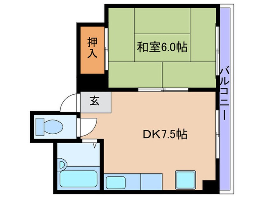 間取図 プラ・ディオ長柄