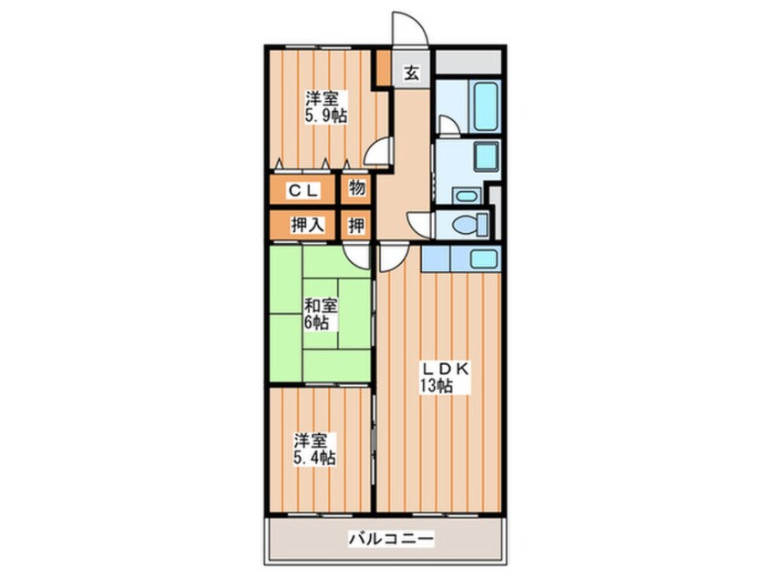 間取図 ブランカベルヴィル