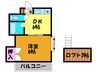 辻本マンション 1DKの間取り