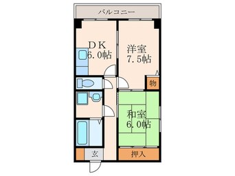 間取図 トーシンハイツ桃山