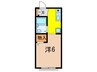 廣瀬ハイツ 1Rの間取り