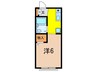 廣瀬ハイツ 1Rの間取り
