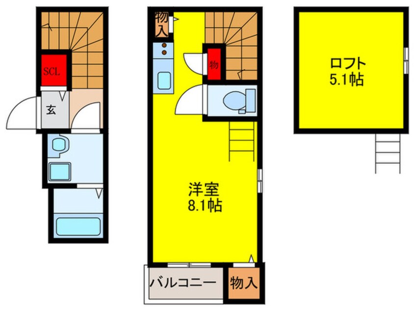 間取図 シャルムテラス下新庄