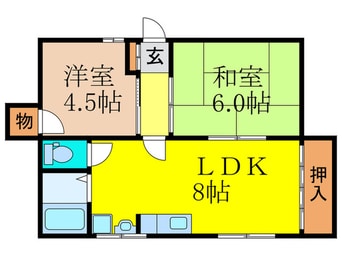 間取図 フェルティＭ・Ｓ