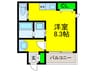 リレックス北清水 1Rの間取り