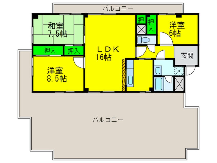 間取図 オリオノハイムⅡ