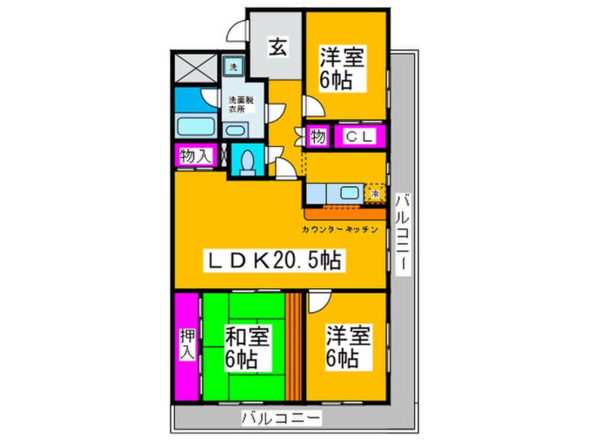間取図 オリオノハイムⅡ