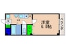 ボヌ－ル深草 1Kの間取り