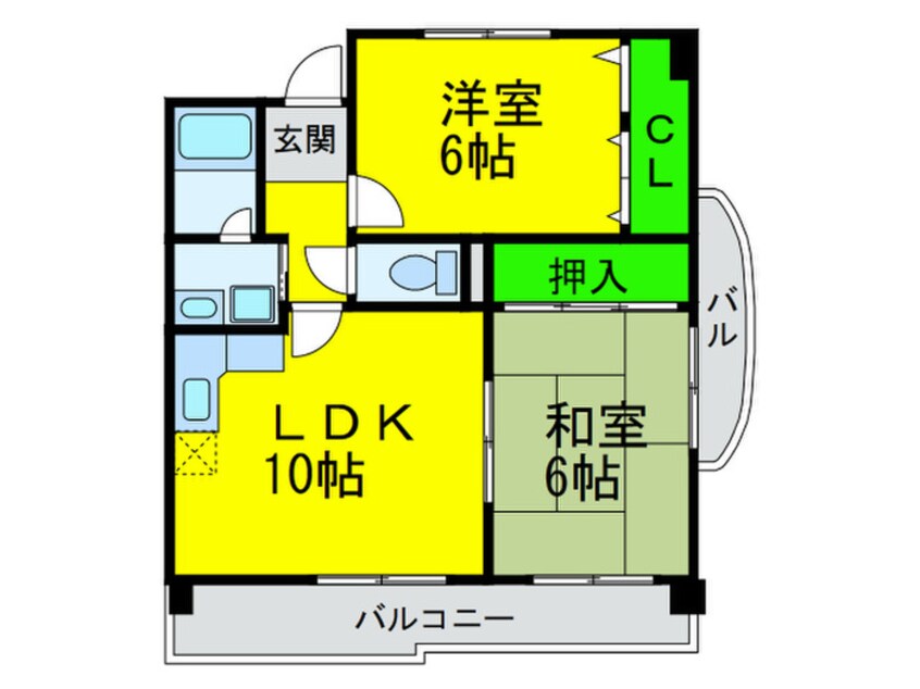 間取図 スイ－トピ－ヒルＴＫ