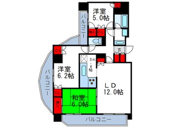 間取図 ｸﾞﾚｲｽﾌｫ-ﾄ桃山台(303)