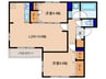 スペチア－レ中宮 2LDKの間取り