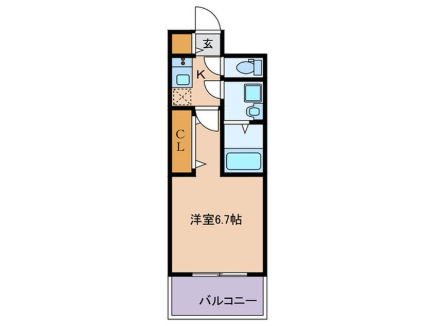 間取図 ﾌｧｽﾃｰﾄ都島ベルズ(1002)