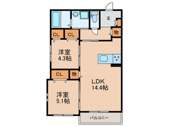 間取図 ロンドラージ今林