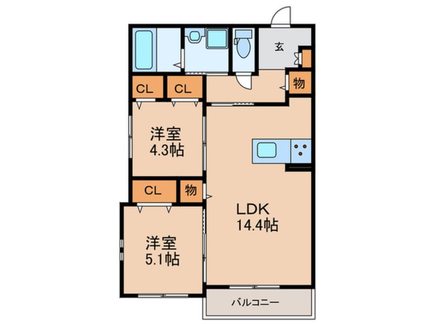 間取図 ロンドラージ今林