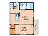 ロンドラージ今林 1LDKの間取り