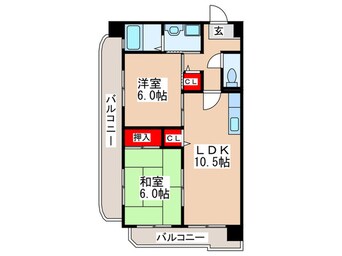 間取図 パ－クサイド林寺