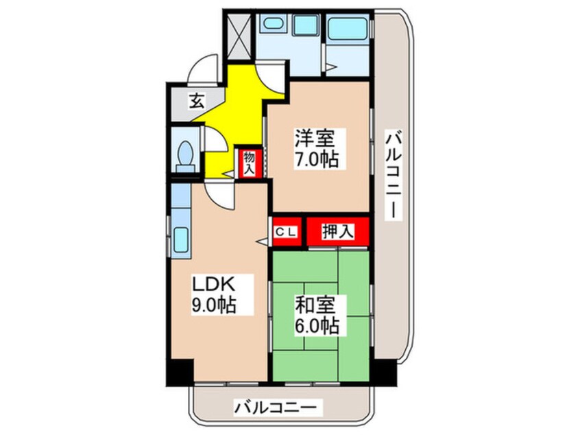 間取図 パ－クサイド林寺