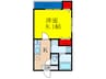 フジパレス豊里Ⅱ番館 1Kの間取り
