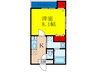 フジパレス豊里Ⅱ番館 1Kの間取り