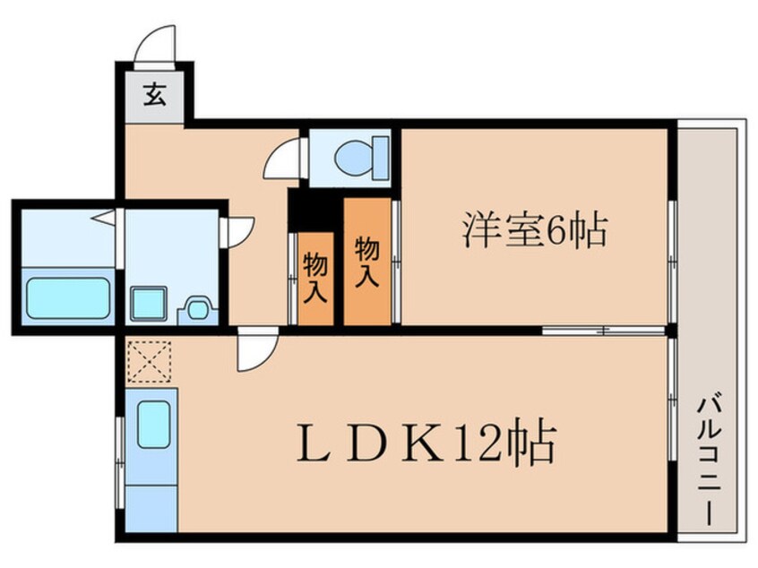 間取図 ヴェールハイツスミヨ