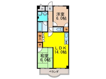 間取図 セントポ－リア東豊中