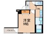 フジパレス高井田V番館 1Kの間取り