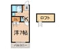 ラフォ－レ一ノ谷 1Kの間取り