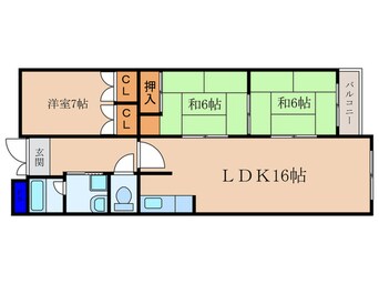 間取図 グランドパレスもと庄屋