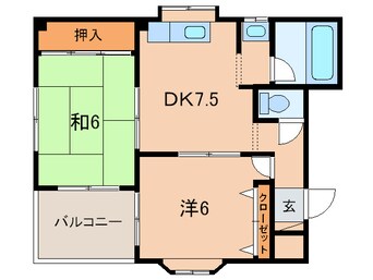 間取図 レジデンシア甲子園