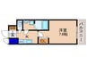 ｸﾘｽﾀﾙｸﾞﾗﾝﾂ京都西大路（709） 1Kの間取り