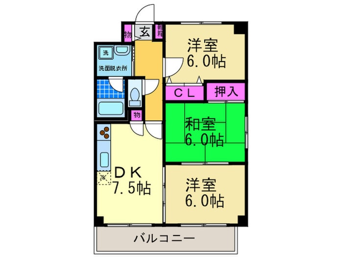 間取り図 レグルス北池