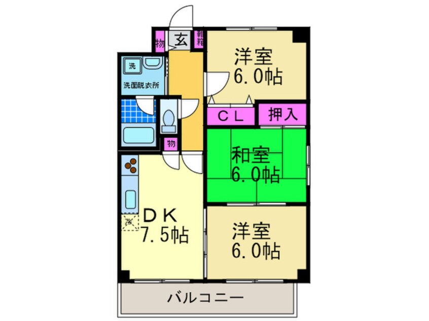 間取図 レグルス北池