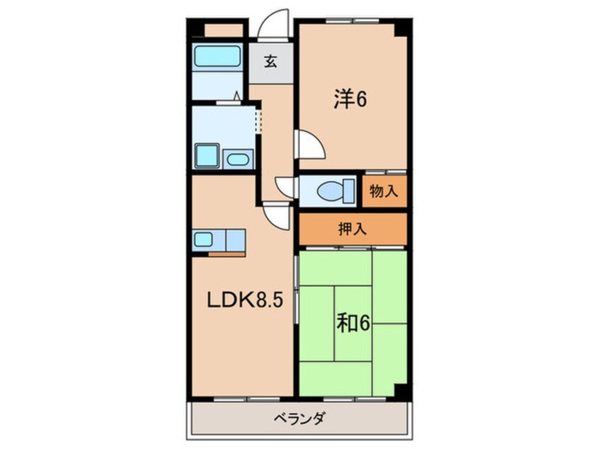 間取図 シャルム 五反田