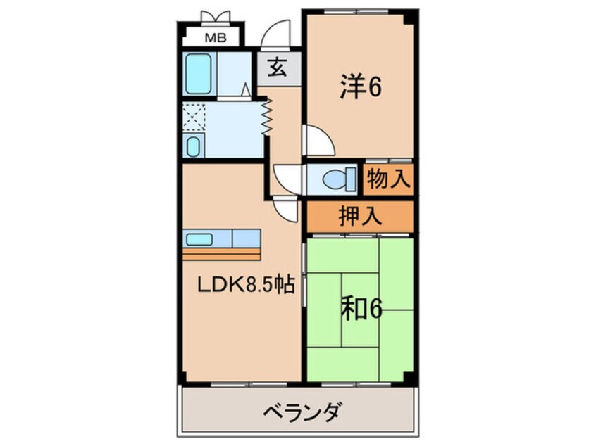 間取図 シャルム 五反田