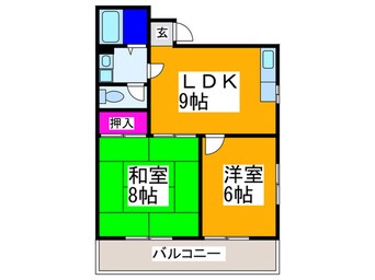 間取図 ハイツ北野