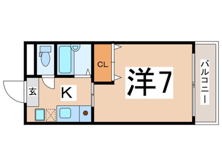 間取図 グランヴィ天王寺