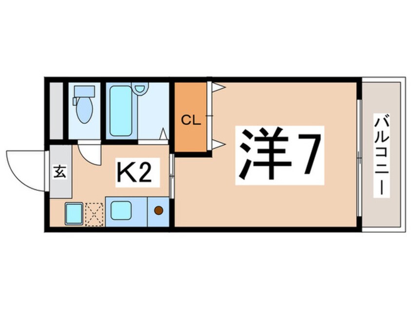 間取図 グランヴィ天王寺