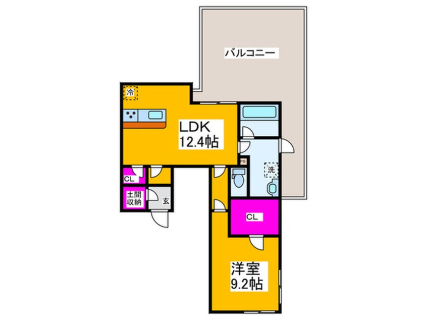 間取図 ﾌｧｲﾌﾞｺｰﾄﾌﾟﾚﾐｱﾑ中百舌鳥