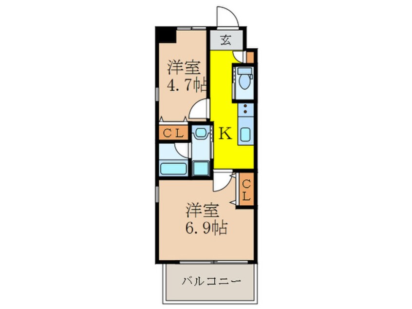 間取図 スプランディッド新大阪Ⅲ