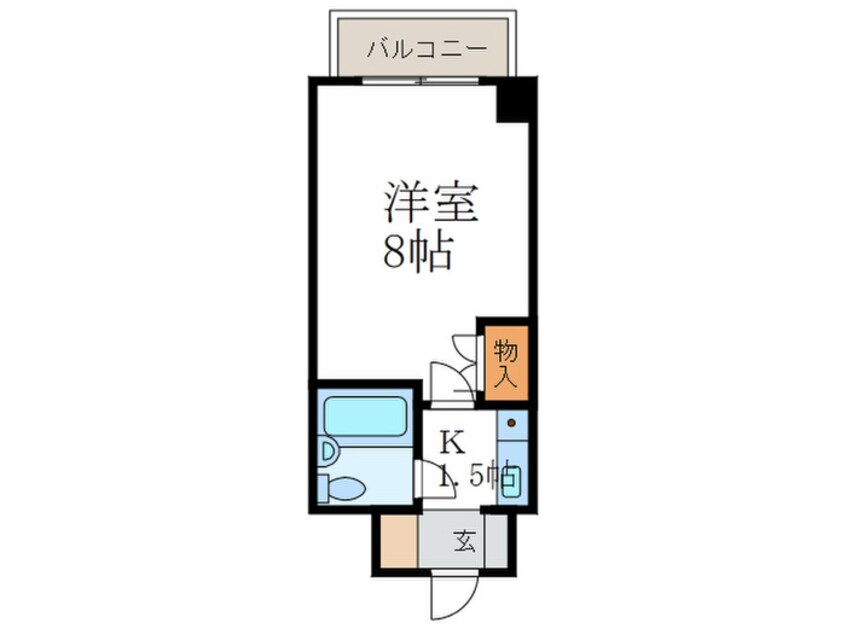 間取図 クレ－ル鴨東