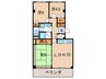 香枦園グリーンコーポ 3LDKの間取り