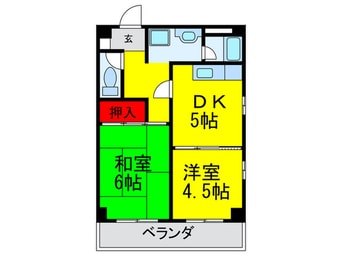 間取図 ファミールｸﾞﾘｰﾝ