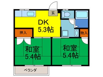 間取図 ハイツハルA棟